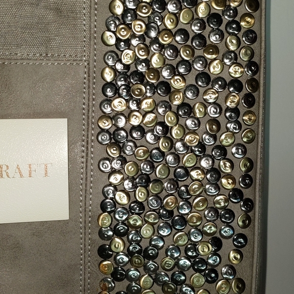 Antik Kraft Taupe Boho Tote Bag Shoulder Purse 47474 - Picture 2 of 11